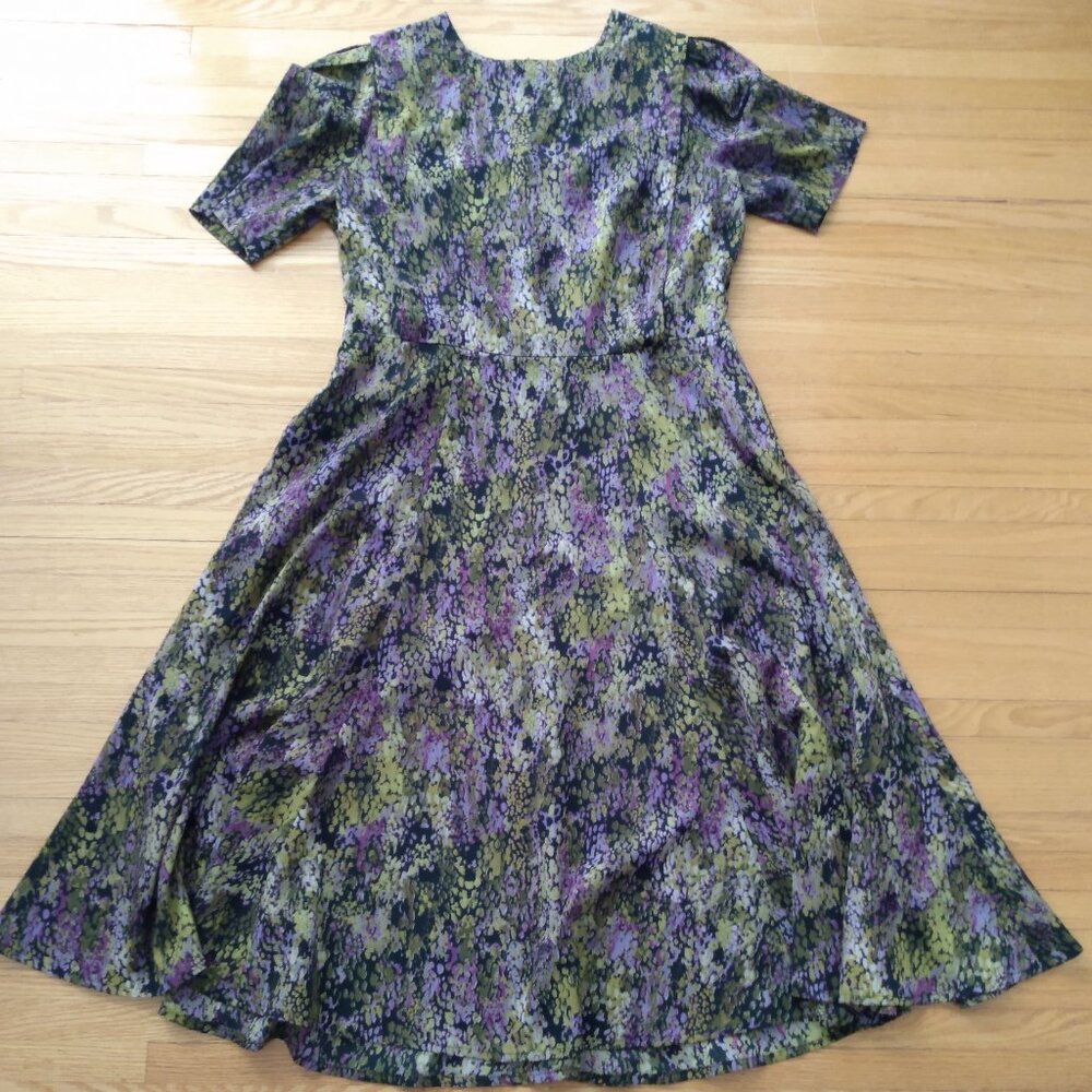 Vintage Handmade Mennonite Cape Dress 39" Bust 34" Waist